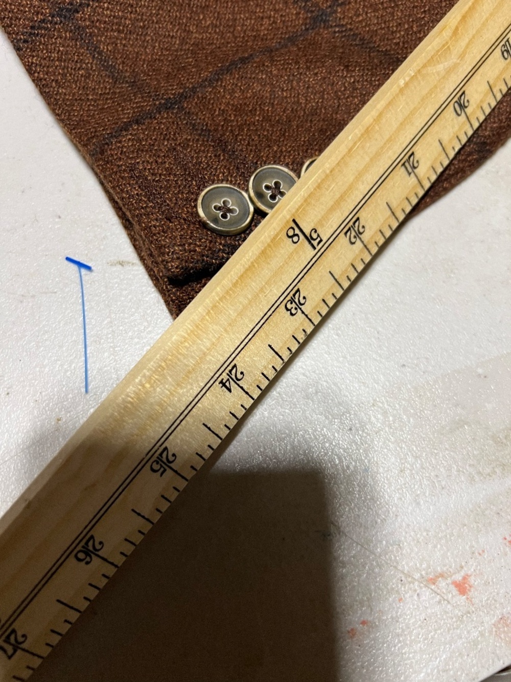 Made in Italy Saks Fifth Avenue Brown Plaid Blazer - Picture 12 of 16